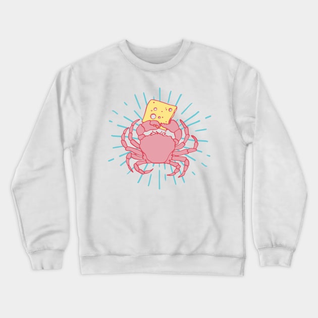 Mighty cheese crab Crewneck Sweatshirt by Rigipedia